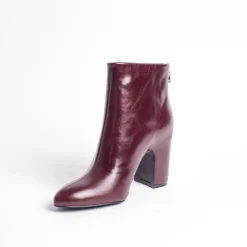 Cecelia New York Noel Low Back Zip Heeled Leather Bootie New