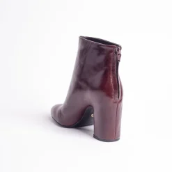 Cecelia New York Noel Low Back Zip Heeled Leather Bootie New