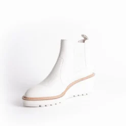 Cecelia New York -Gemma Slip On Low Wedge Boot Alabaster Sale
