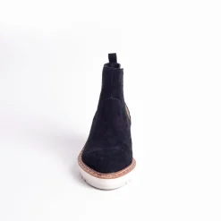 Cecelia New York -Gemma Slip On Low Wedge Boot Black Best